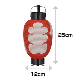 3号弓張り提灯　大入(赤字白文字)