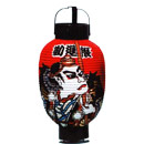 3号弓張り提灯　勧進帳　金箔(5個1セット)　在庫限り