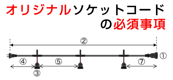 オリジナルソケットコードの必須事項