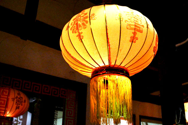 中華料理店の提灯
