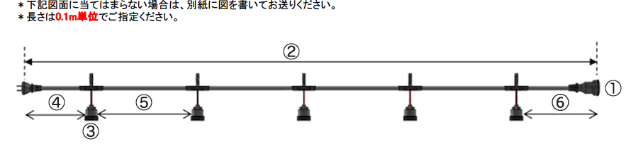 ＊下記図面に当てはまらない場合は、別紙に図を書いてお送り下さい。＊長さは0.1m単位でご指定ください。