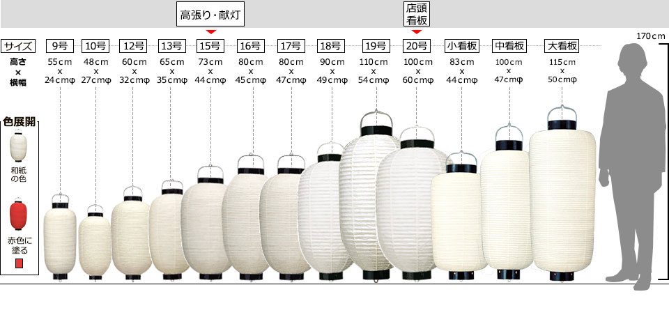 提灯 306 15号 ビニール 中華料理 長型